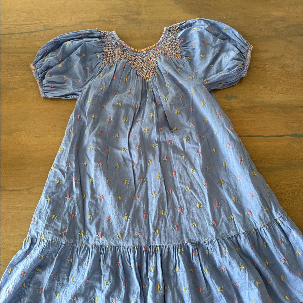 Doen Girls Dress with Embroidered Details